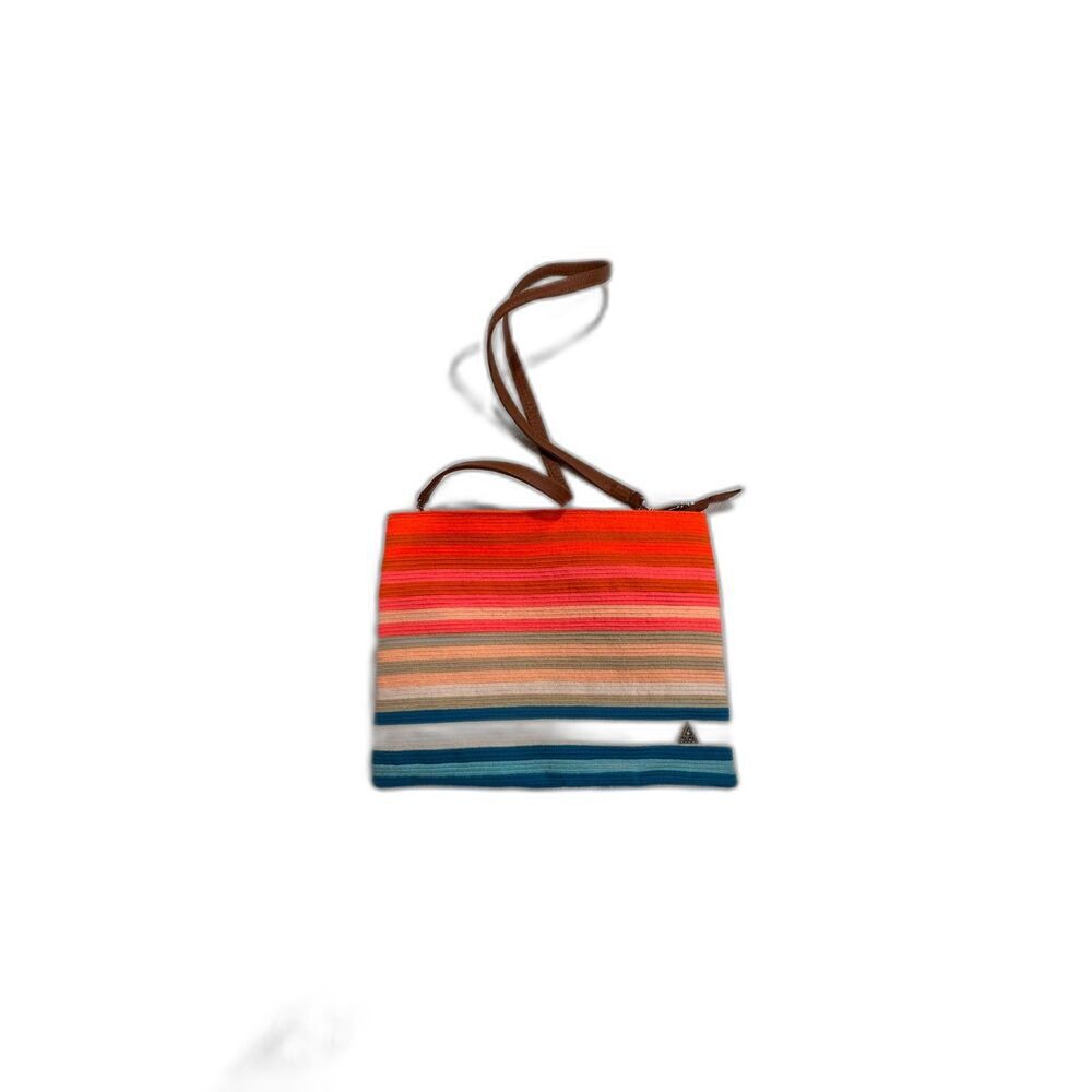 Susu Crossbody Striped Purse Orange Blue